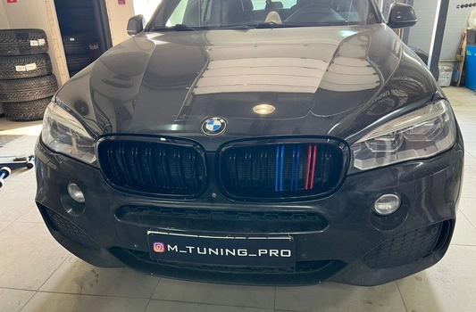 Решетка BMW X5 F15 двойная триколор