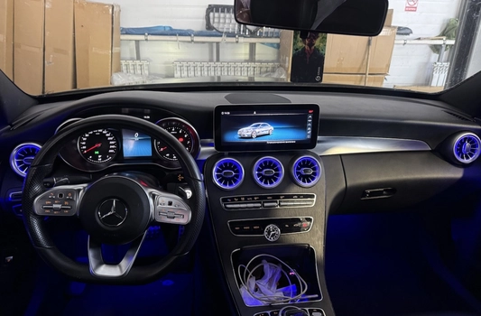 Воздуховоды с подсветкой Mercedes C класс W205 передние