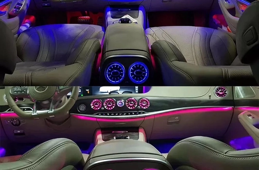 Воздуховоды с подсветкой Mercedes S класс W222 рест комплект