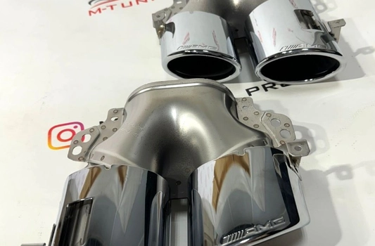 Насадки Mercedes GLB X247 стиль AMG 45 хром