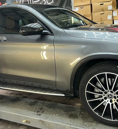 Установка Порогов Mercedes GLC X253 фото ПОСЛЕ